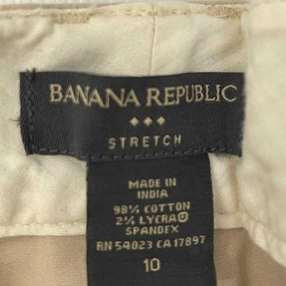 Banana Republic size 10 capri cropped khaki chinos. Stretch fantastic condition! - Picture 4 of 8